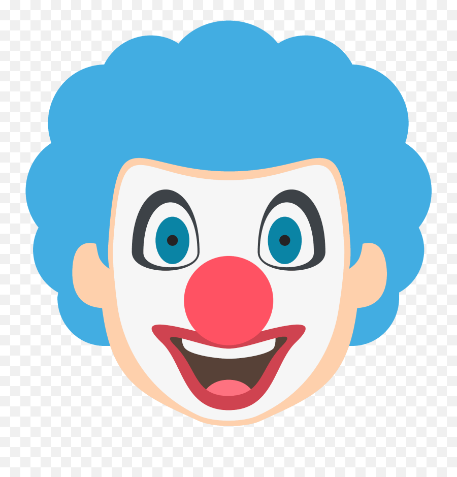 Clown Face Emoji Clipart - Christmas Clown Emoji Png,Clown Emoji Transparent