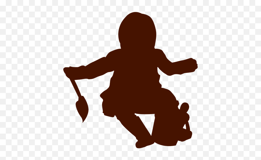 Transparent Png Svg Vector File - Transparent Kids Sitting Silhouette,Baby Toys Png