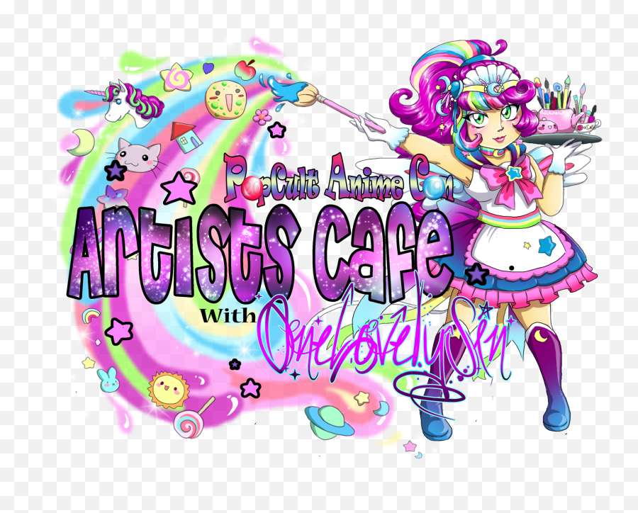 Virtual Artist Cafe U2013 Popcult Anime Con - Fictional Character Png,Pink Discord Logo