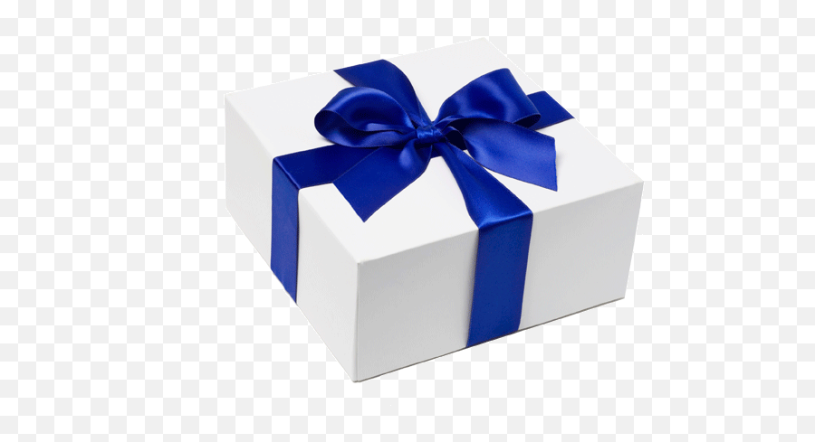 Download Hd Birthday Present Transparent Background - Blue White Gift Box Png,Birthday Presents Png