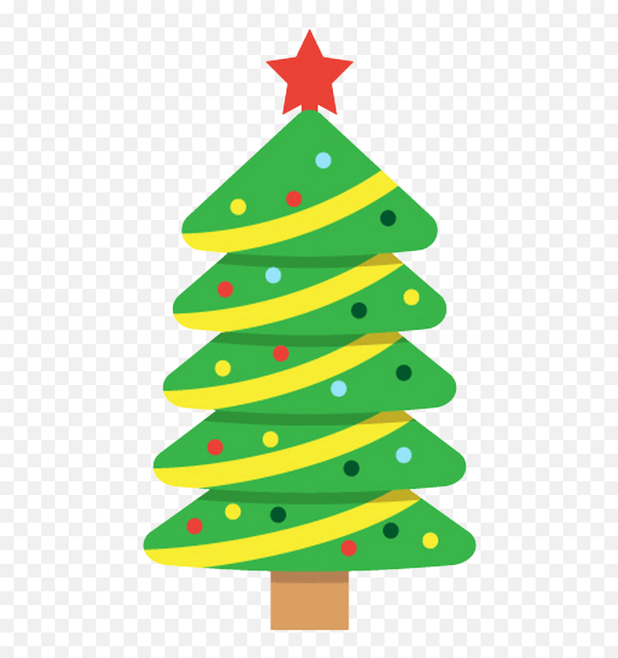 Icon Christmas Tree Clipart Transparent - Christmas Tree Flat Vector Png,Tree Icon Transparent