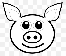 Pig Face Outline - Clipart Best Pig Face Coloring Page Png,Free Pig Icon