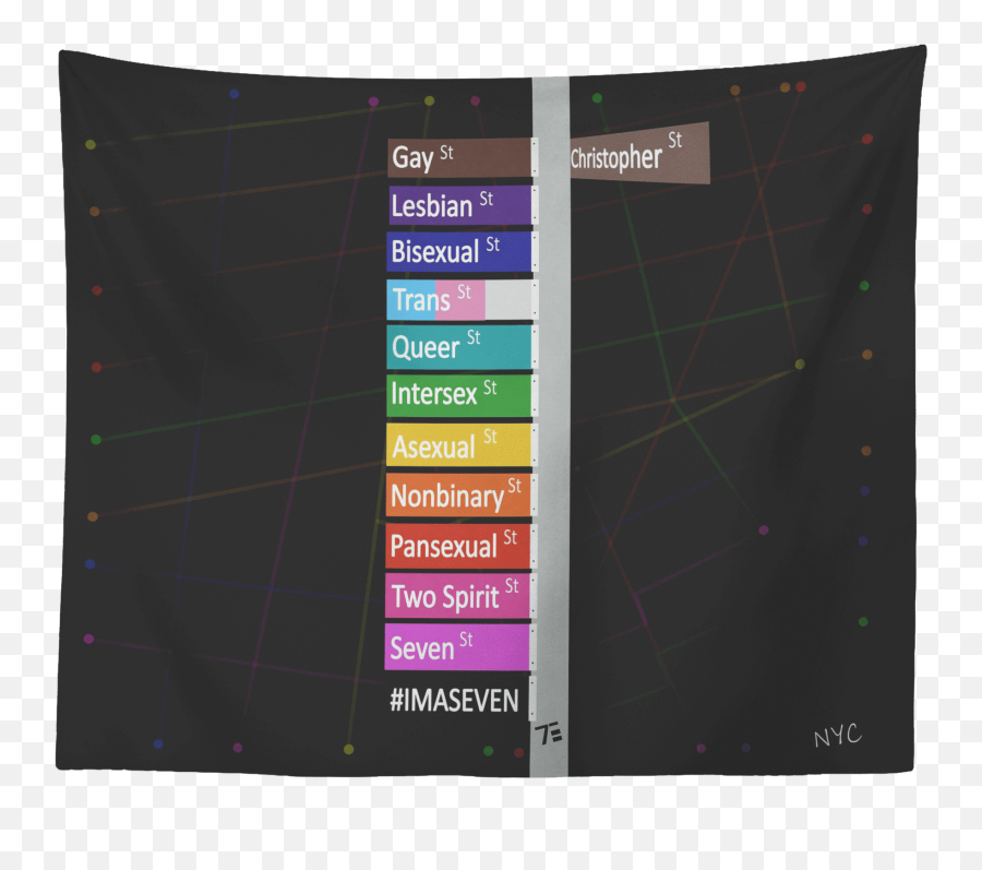 Gay Pride Tapestry And Lgbtq Christopher Street - Vertical Png,Pansexual Flag Icon