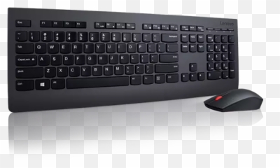 Lenovo Professional Wireless Keyboard And Mouse Combo - png