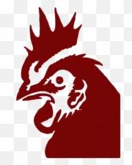 Wildly Tasty Apparel U2013 Chicken - Rooster Head Silhouette Png