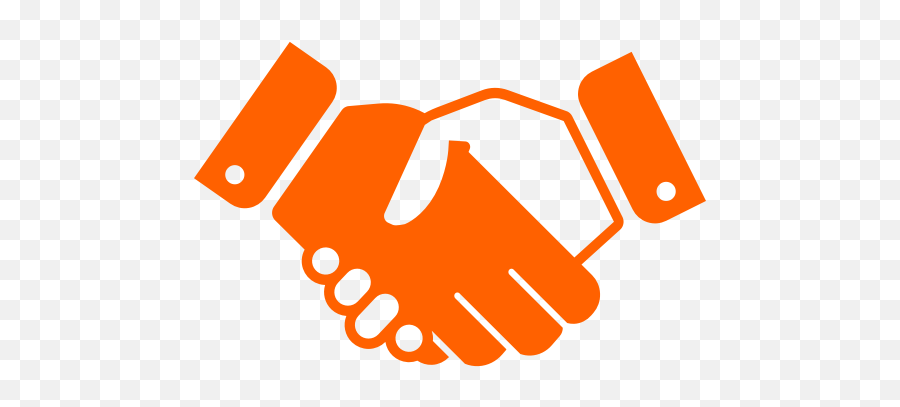 Orange Business Icon Png Symbol - Transparent Background Handshake Clipart,Buisness Icon