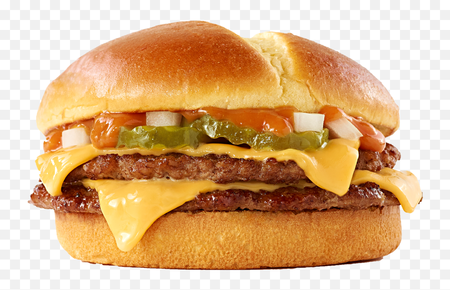 Download Double Cheese Burger Png Graphic Transparent - Au0026w Hamburger,Burger Transparent