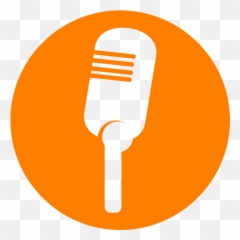 Logo Orange Clip Art - Microphone png