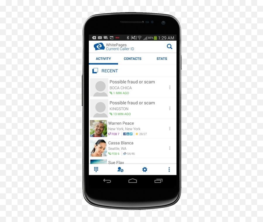 Whitepages Current For Android Now Protects Against U201cone - Smartphone Png,Android Missed Call Icon