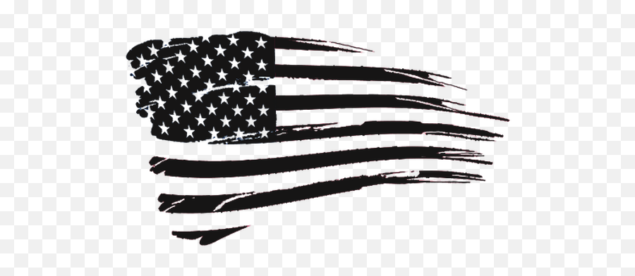 Svg Flags Tattered Transparent Png - Black And White American Flag Graphic,Black And White American Flag Png