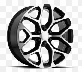 Oe Creations Pr176 Gloss Black Machined - 176BM2615824 Snowflake Replica png