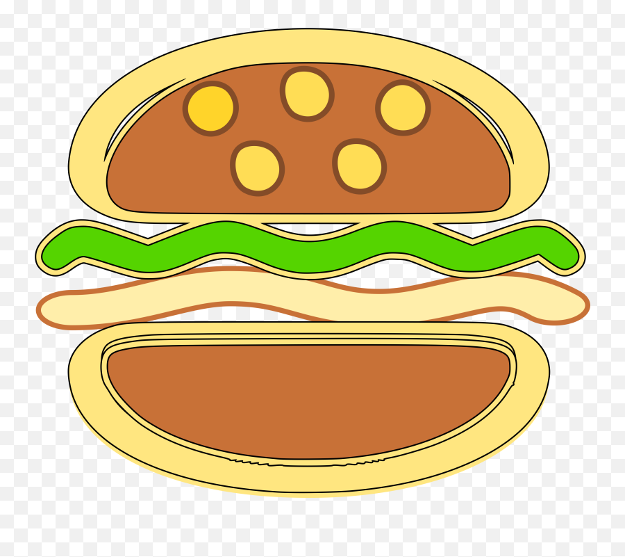 Burger Clipart Icon Picture - Hamburger Bun Png,No Meat Icon