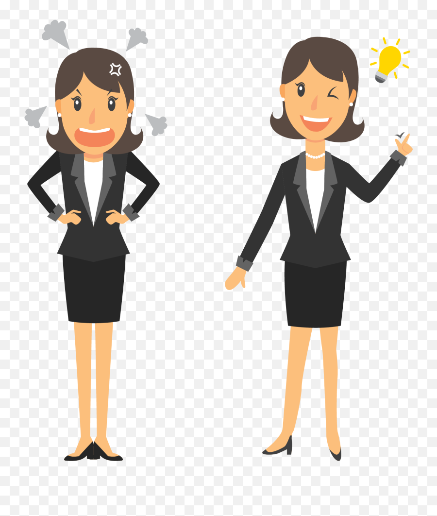Clipart People Business Woman - Business Woman Cartoon Png Business Woman Png Clipart,Woman Clipart Png