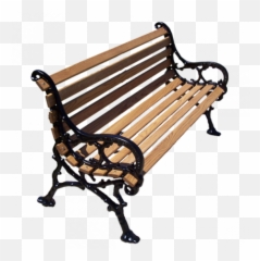 Download Hd Woodland Bench - Park Bench Cast Aluminum Png,Park Bench Png