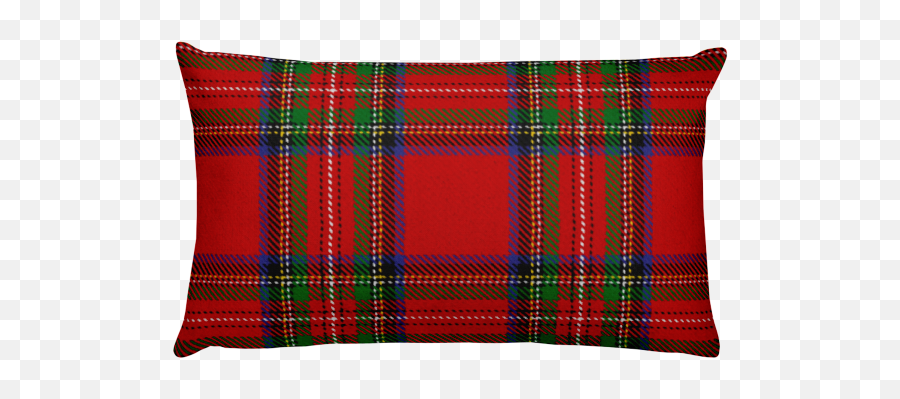 Black Watch U0026 Royal Stewart Tartan Rectangular Pillow - Black Rectangular Pillow Png,Cushion Png