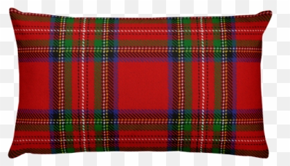 Black Watch U0026 Royal Stewart Tartan Rectangular Pillow - Black Rectangular Pillow Png,Cushion Png