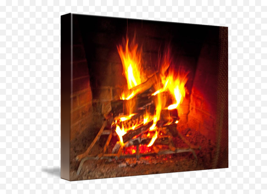 Fireplace Fire Warms Any Heart By Michael Karasik - Hearth Png,Fireplace Fire Png