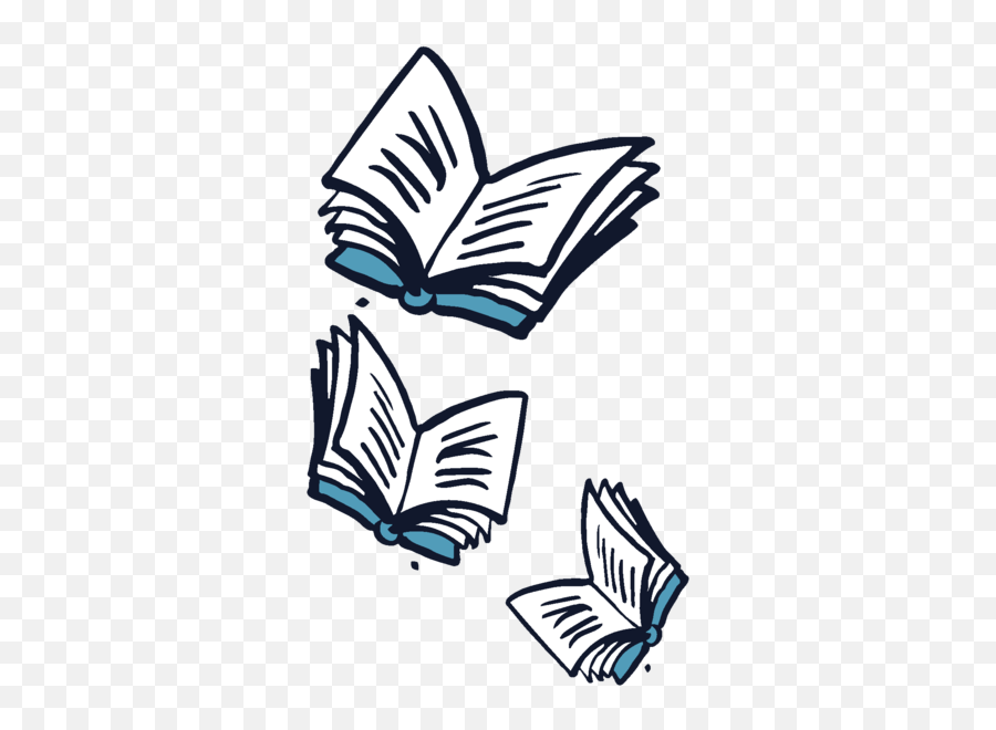 Flying Books Drawing - Transparent Flying Books Clipart Png,Flying Bullet Png