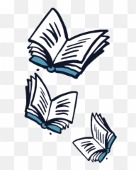 Flying Books Drawing - Transparent Flying Books Clipart Png,Flying Bullet Png