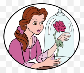 Enchanted Disney Free Clipart 41 Photos - Cartoon Belle Rose Png,Beauty And The Beast Rose Png