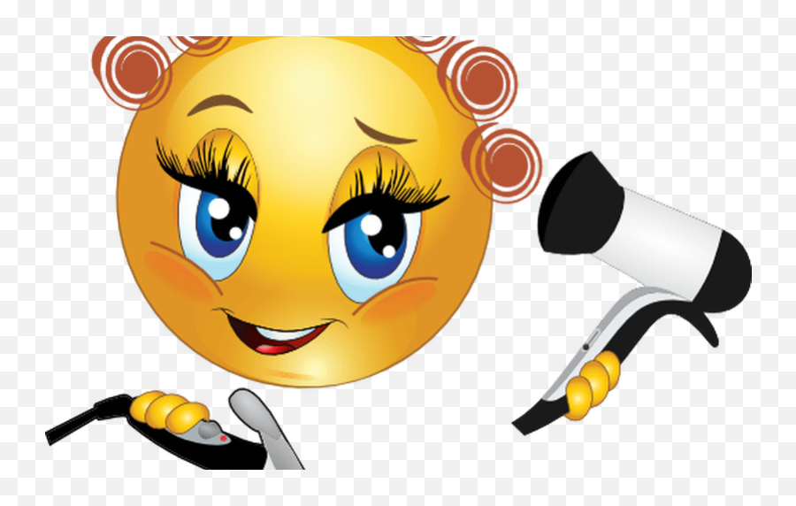 Smiley Face Clip Art With Hair - Thumbs Up Female Emoji Sad Face Girl Emoji Png,Thumbs Up Emoji Transparent