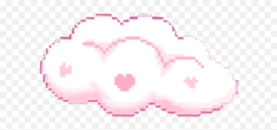 Cloud Nube Pink Rosa Kawaii Cute Pixel - Kawaii Cloud Pixel Png,Nube Png