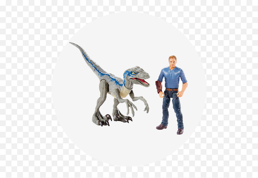 Jurassic World Story Pack Velociraptor Blingby - Jurassic World Owen And Blue Png,Velociraptor Png