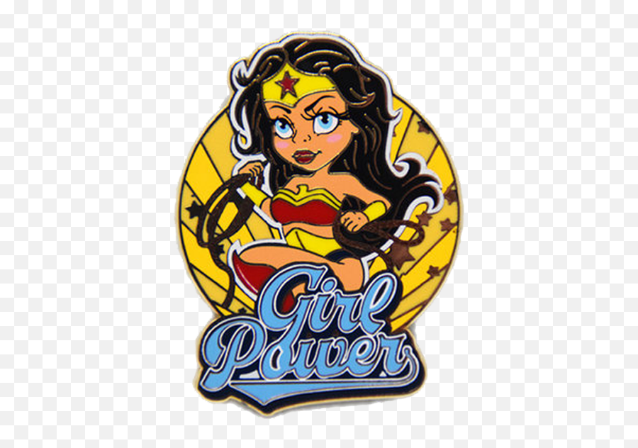 Wonder Woman Enamel Pin It Patch - Cartoon Png,Wonder Woman Png