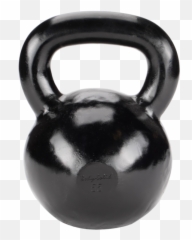 55 Lb Kettlebell - Bodysolid Kb55 Iron Strength Training Weight Black Coating Russian Dumbbell Png,Kettlebell Png