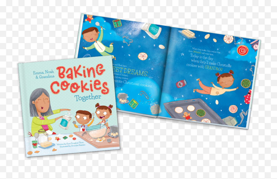 Baking Christmas Cookies Together Personalized Storybook - Cartoon Png,Christmas Cookies Png