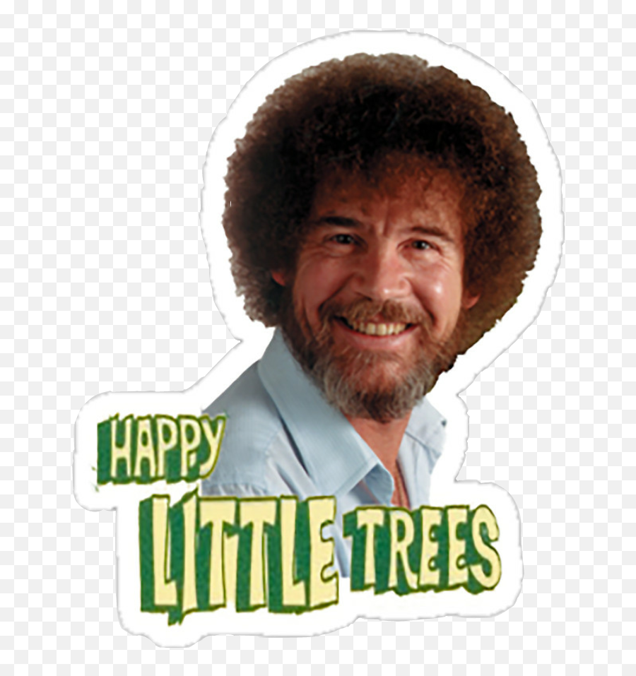 Bobross Sticker By M - Bob Ross Happy Little Trees Quote Png,Bob Ross Png