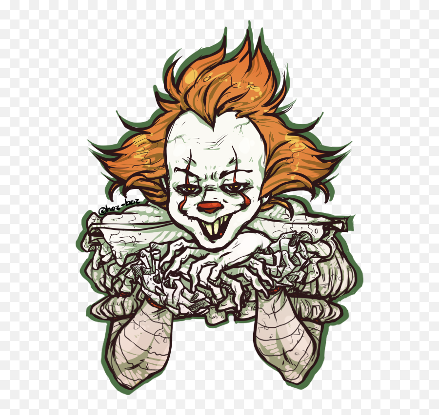 Sketch Pennywise Clipart - Pennywise Cartoon Png,Pennywise Transparent
