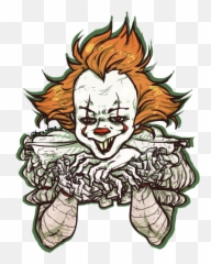Sketch Pennywise Clipart - Pennywise Cartoon Png,Pennywise Transparent