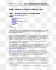 Pdf Brazilu0027s Economy Of Violence The 50 - year noose Document png