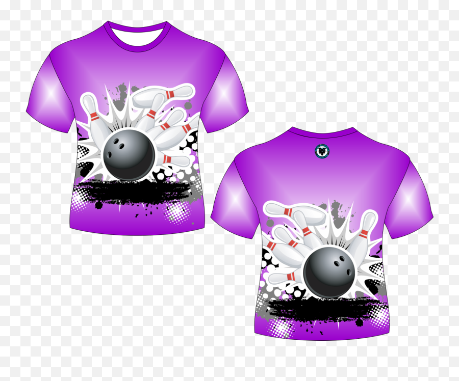 Bowling Shirt Big Strike - Bowling Png,Purple Shirt Png