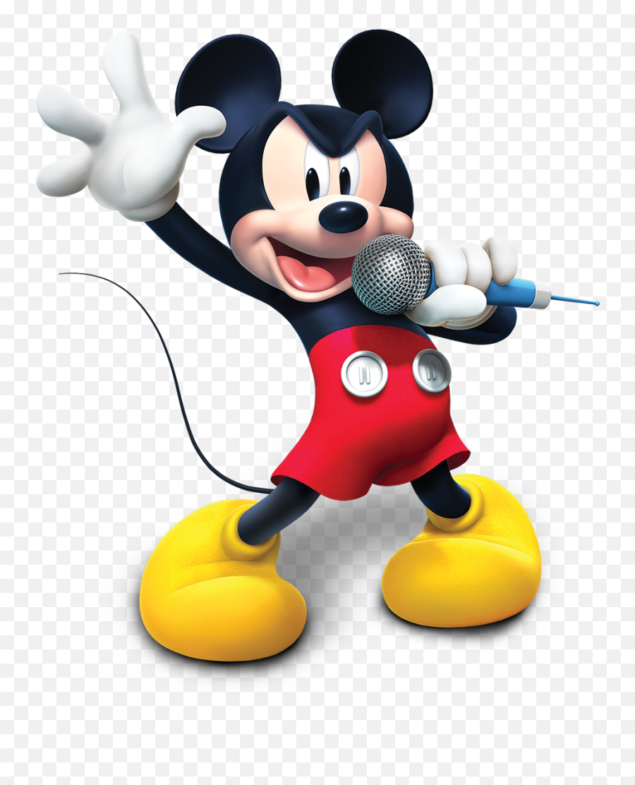 Download Mickey Con Micrófono Hd Png - Uokplrs Topolino Microfono,Mickey Mouse Clubhouse Png