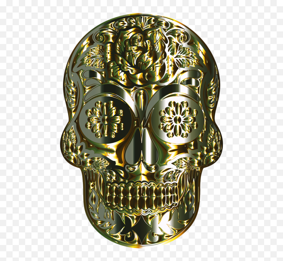 Brassmetalskull Png Clipart - Royalty Free Svg Png Skull,3d Skull Png