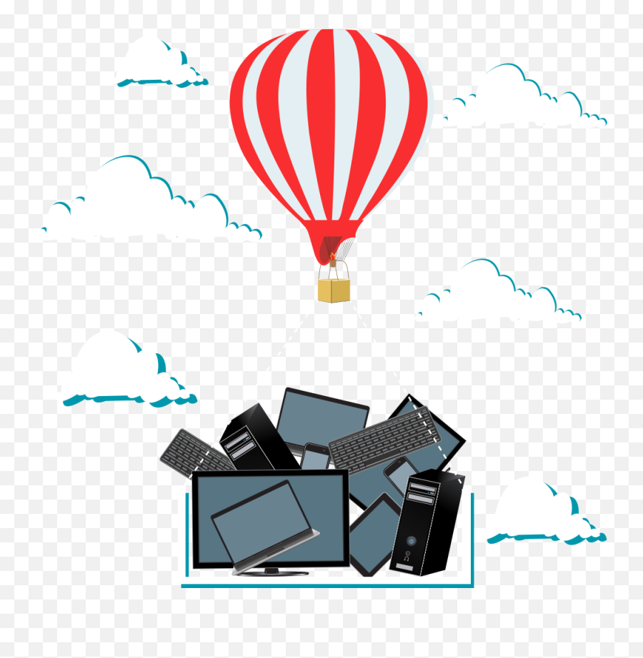 Balloon Clipart Airplane - Hot Air Balloon Full Size Png Balon Ilustracja,Remax Balloon Png