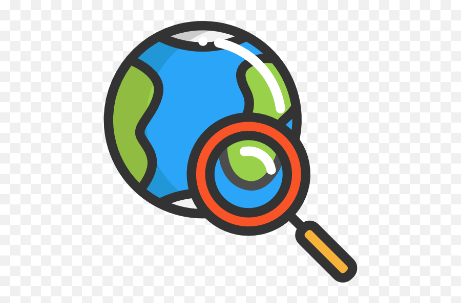 Travel Searching Magnifying Lens - Icon Search World Png,Searching Png
