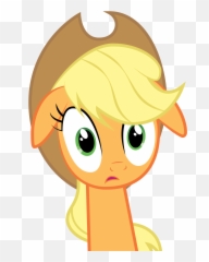 Cartoon Shocked Face Group Applejack And Rainbowdash - My Little Pony png