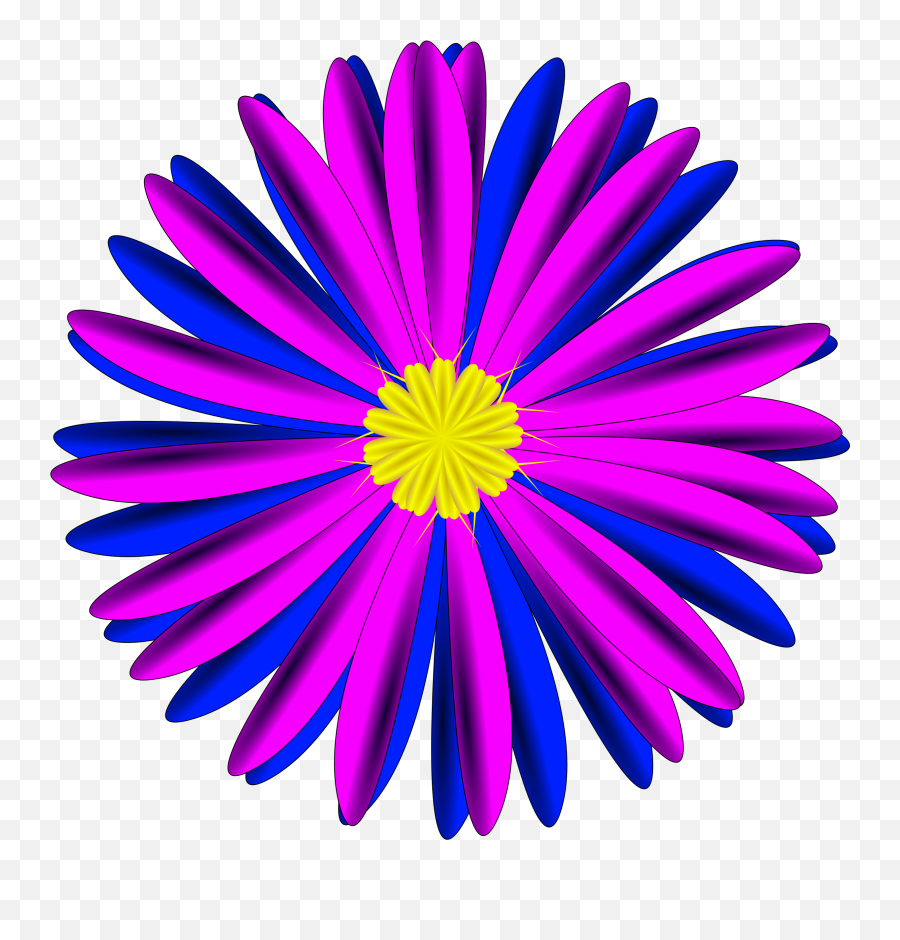 Download Pink And Blue Flower Clip Arts - Stencil Girasol Transparent Blue Pink Flowers Png,Girasol Png