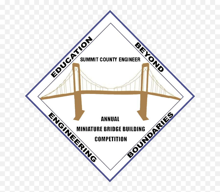 Miniature Bridge Building Competition Summit County Engineer - Vertical Png,Bridge Transparent