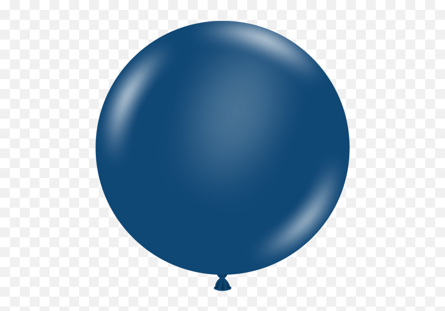 24 Tuf Tex Round Navy Blue Balloons 1ct 2476 - Dot Png,Blue Balloon Png