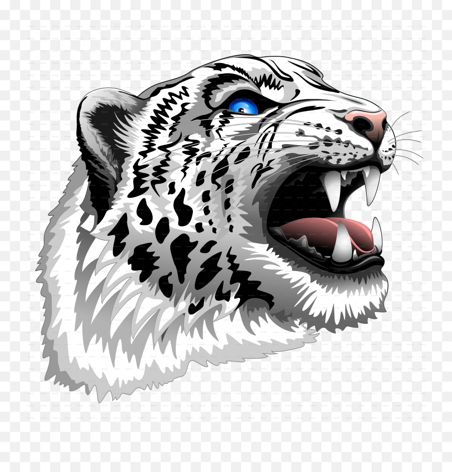 Download Tiger Roar Leopard Snow African Png Free Photo Hq - Snow Leopard Head Png,Lion Roar Png