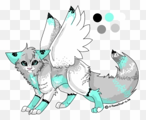 Download Image Result For Winged Cats Art Cartoon Wings Kid - With png