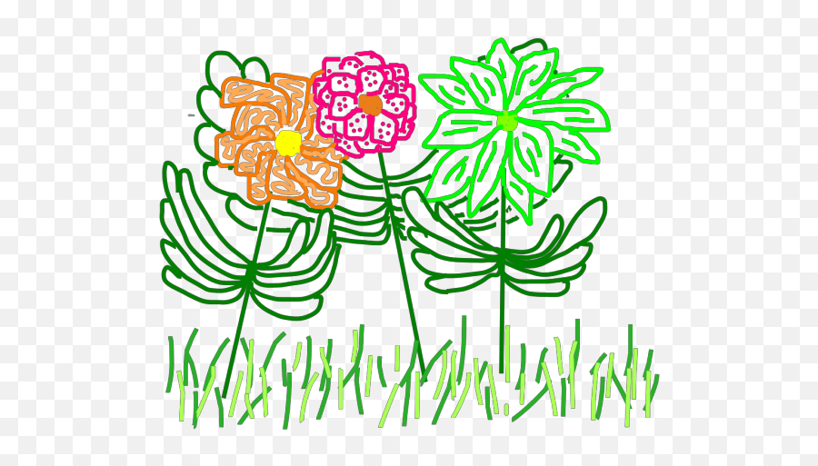 Spring Flowers Png Svg Clip Art For Web - Download Clip Art Floral,Green Flowers Png