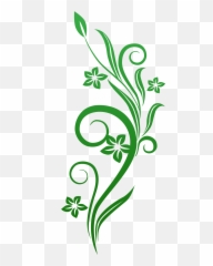 Green Floral Png Picture 1924859 - Green Floral Vector Png,Green Flower Png