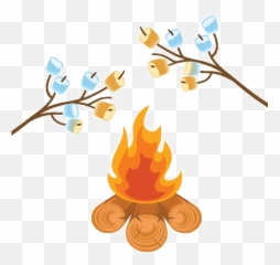 Bonfire Png Clipart - Bomfire Clipart,Marshmallows Png