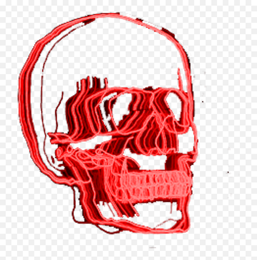 Download Red Skull Neonlights Neonsigns Aesthetic - Dot Png,Tumblr Transparent Grunge