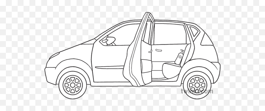Car Open Back Door Suncream Vehicle Transport Seat Eyfs - Car Door Open Illustration Png,Car Drawing Png